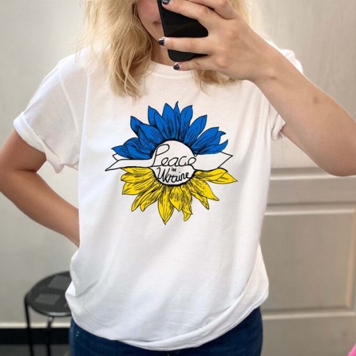 Peace In Ukraine Sunflower Shirt AA