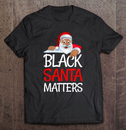 Christmas Black Lives Matter Santa African Design SHIRT AA