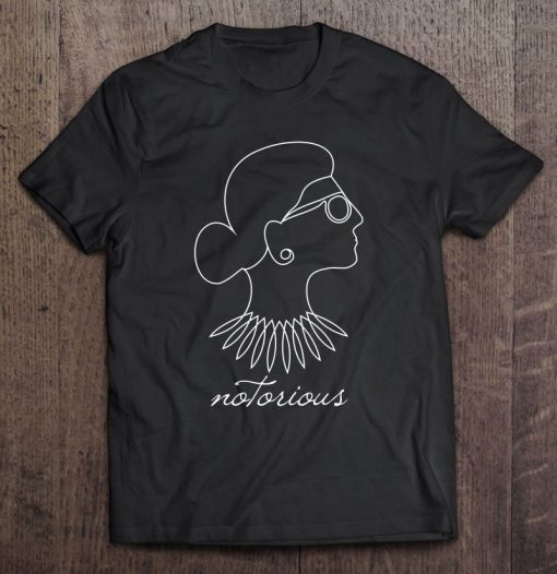 Notorious Rbg Ruth Bader Ginsburg Profile Line Drawing SHIRT AA