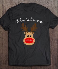 Reindeer With Face Mask Christmas SHIRT AA