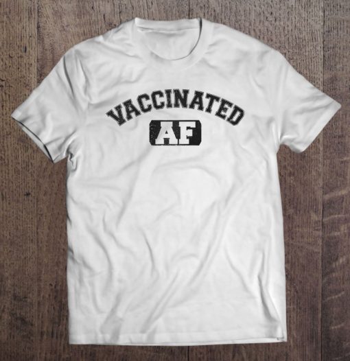 Vaccinated Af Raglan Baseball SHIRT AA