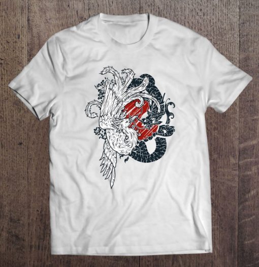 Ying Yang Dragon Chinese Lizard Vs Phoenix Rising SHIRT AA