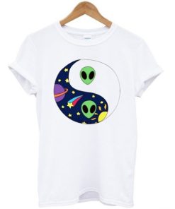 Alien Yin Yang Space T-shirt AA