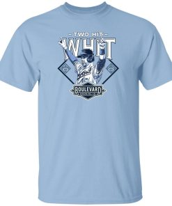 Charlie Hustle Boulevard Two Hit Whit Merrifield Custom Tee Shirt AA