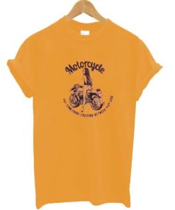 Motorcycle Yellow T Shirt AA