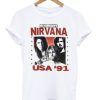 Nirvana USA ’91 T-shirt AA