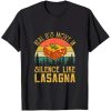 Real G's Move In Silence Like Lasagna Retro Vintage Sunset T-Shirt AA