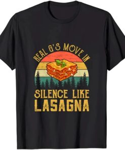 Real G's Move In Silence Like Lasagna Retro Vintage Sunset T-Shirt AA