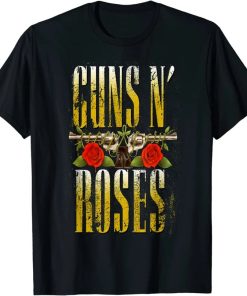 guns n' roses official big guns t shirt AA