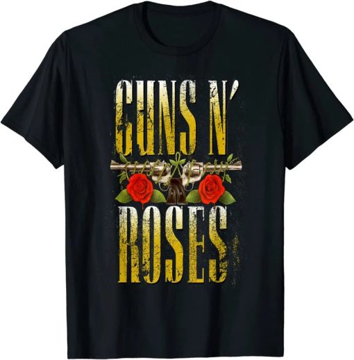 guns n' roses official big guns t shirt AA