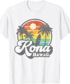 Vintage Kona Beach Hawaii Surf Hawaiian Surfing 70's T Shirt AA