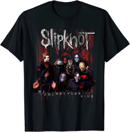 slipknot official we are not your kind red group t shirt t shirt AA