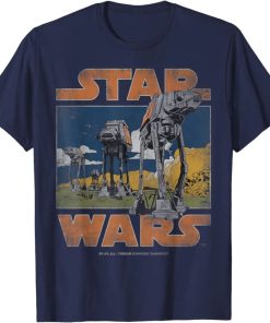 star wars at at walkers vintage t shirt AA