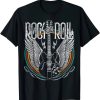 vintage retro style 80s rock 038 roll music guitar wings t shirt AA