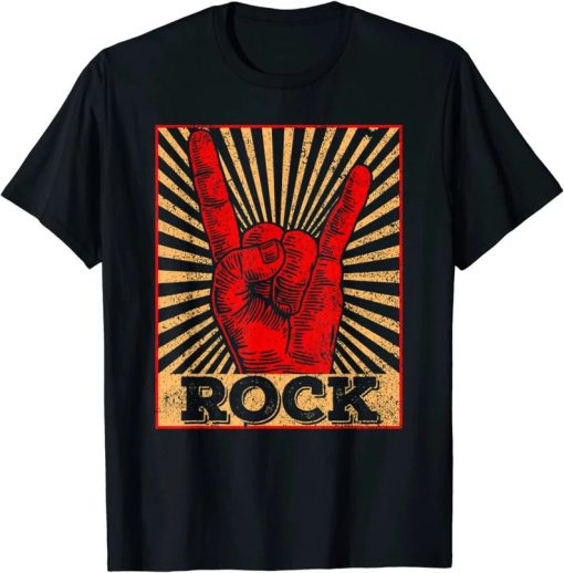 vintage rock n roll rock concert band retro gift t shirt AA