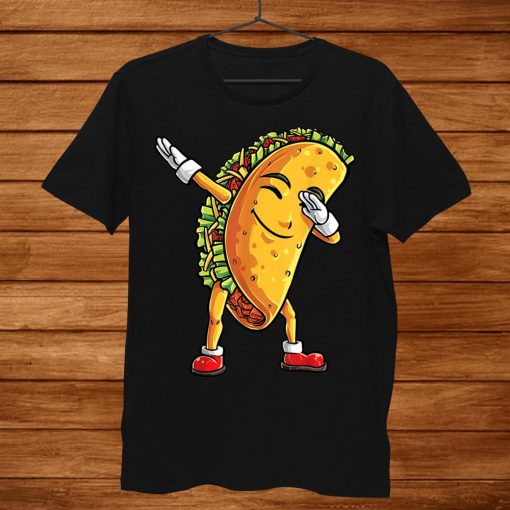 Dabbing Taco Cinco De Mayo Shirt Kids Boys Men Tacos Shirt AA