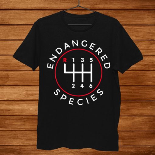 Endangered Species Manual Gearbox Stick Shift Speed Shirt AA