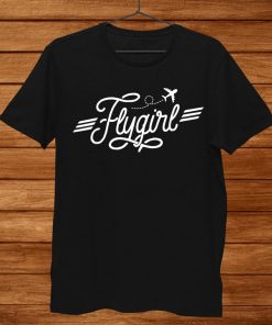 Flygirl Vintage Aviation Shirt Pilot Gift Flight Attendant Shirt AA