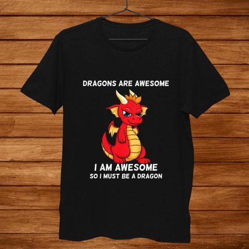 Kids Dragons Are Awesome I’m A Dragon Shirt AA