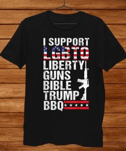 Lgbtq Liberty Guns Bible Trump Bbq Shirt Lgbt Shirt AA