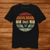 Sacred Heart Of Jesus Christ Retro Sunset Art Catholic Teens Shirt AA