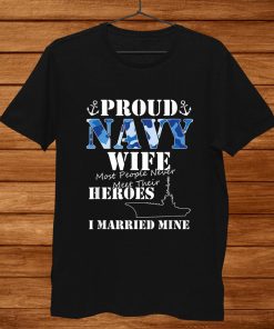 Us Military Proud Navy Wife Shirt AA