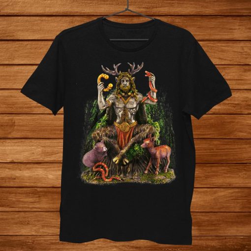 Cernunnos Celtic God Forest Scene Shirt AA