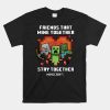 Minecraft Valentines Day Friends That Mine Together Mobs Shirt