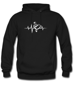 music heartbeat hoodie YNT