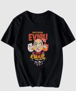 EVISU Daruma Buddies Print T-shirt