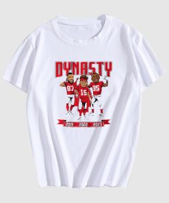 CHIEFS 2023 WORLD CHAMPS DYNASTY CARICATURES T SHIRT