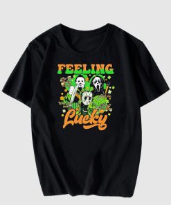 Horror feeling lucky St Patrick's Day T shirt
