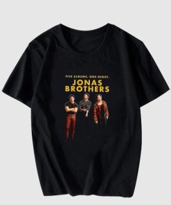 Jonas Brothers Band Five Albums One Night The Tour 2023 T Shirt
