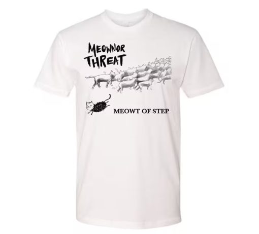 Meowner Threat Punk Cat - Men's T-Shirt