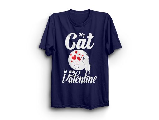 My Cat Is My Valentine T-Shirt AL