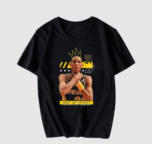 New Reggie Miller Choke What's Up Spike American Basketball T Shirt