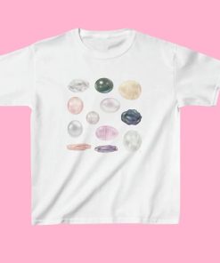 Coquette Aesthetic Pearls Baby Tee T Shirt
