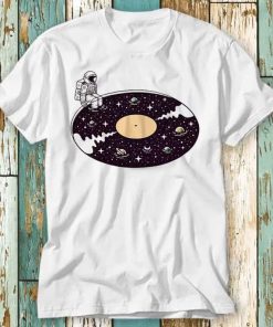 Cosmic Sound Astronaut Vinyl Pool Planet Music T Shirt