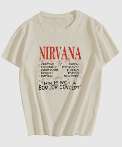 NIRVANA tour spot T-shirt