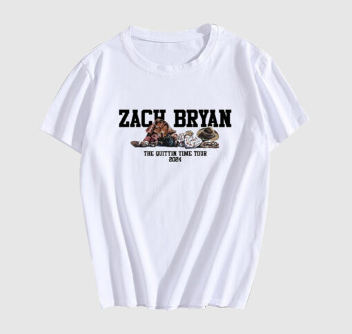 Zach Bryan 2024 Cowboy The Quittin Time Tour T-Shirt